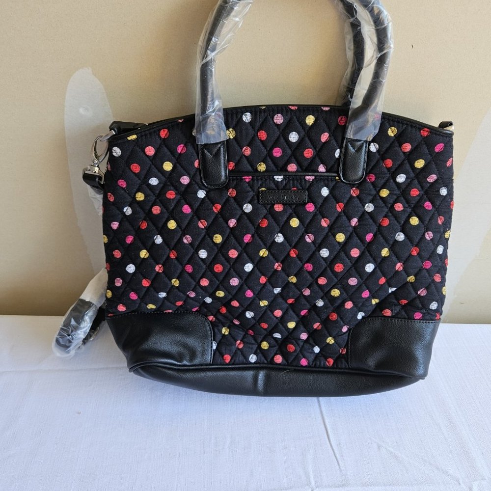 Vera Bradley black purse with dot pattern, new without tags.